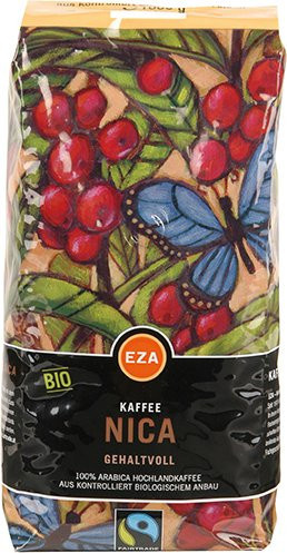 EZA Kaffee, Nicaragua, Ganze Bohne, 1kg - Bild 1