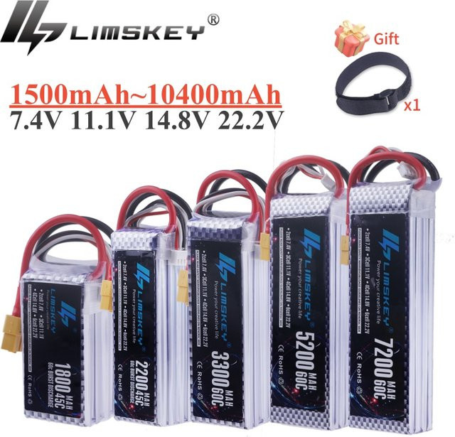 LIMSKEY LiPo Akku mit XT60 Anschluss für RC Modelle mit 2200mAh - Bild 1