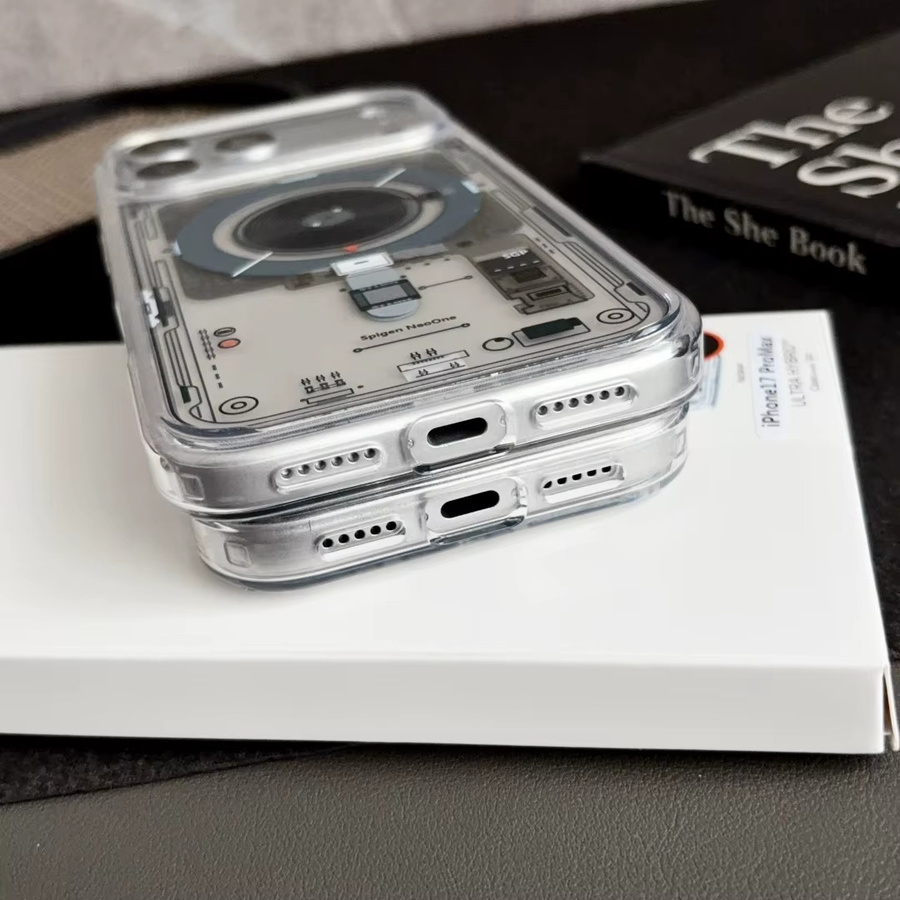 Spigen Ultra Hybrid MagFit Neo One Magnetische Handyhülle für iPhone 17 16 15 14 13 Pro Max Plus, Transparent, MagSafe kompatibel - Bild 5