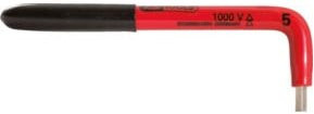 KS Tools Isolierter Winkelstiftschlüssel Hex 3 mm, Rot, Chrom-Vanadium-Stahl - Bild 1