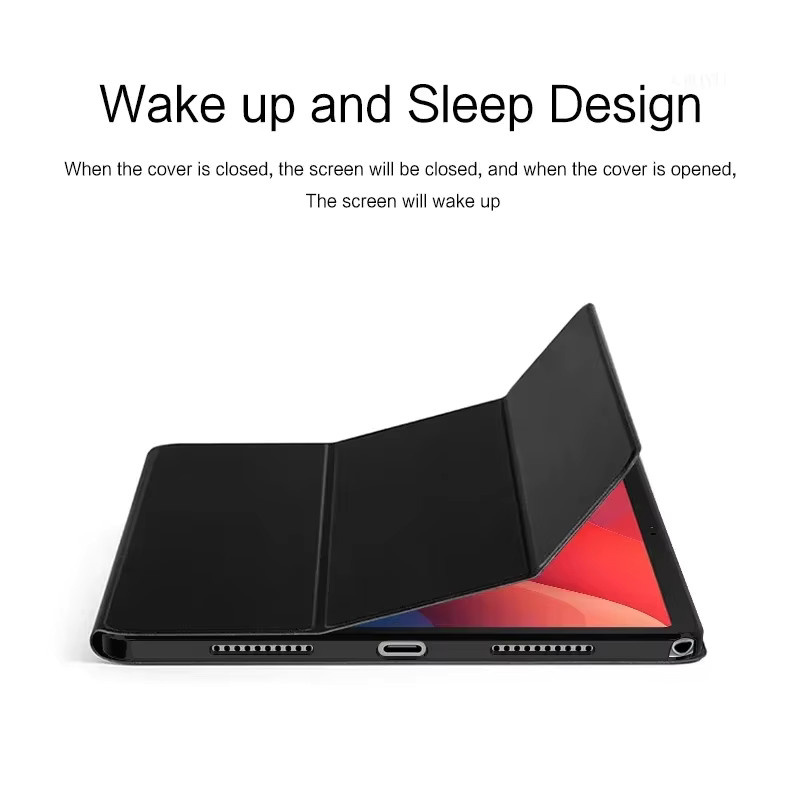 Schutzhülle für Lenovo Xiaoxin Pad 11 2024 und Lenovo Tab M11 11 Zoll Flip Stand Case mit Auto Wake Up in Lila - Bild 2