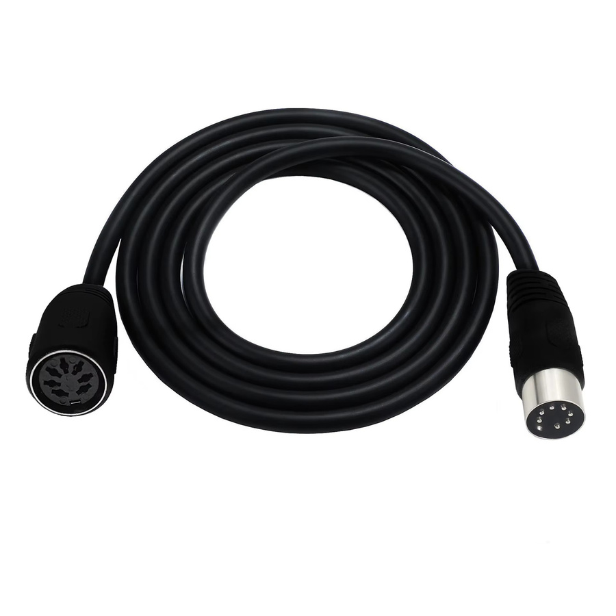 BSN 7-poliges Midi-Kabel Stecker-Buchse für Bang & Olufsen, Naim und Quad Stereo-Systeme in Schwarz - Bild 4