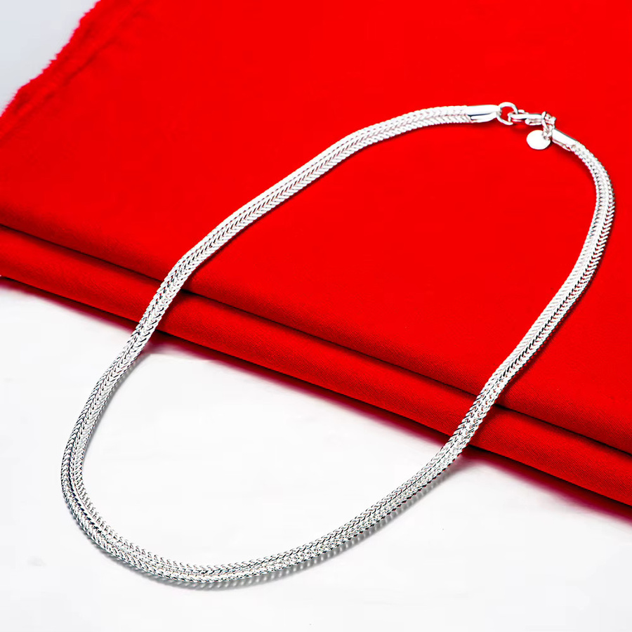 Kettenkette 925 Silber, Unisex, 55 cm - Bild 2