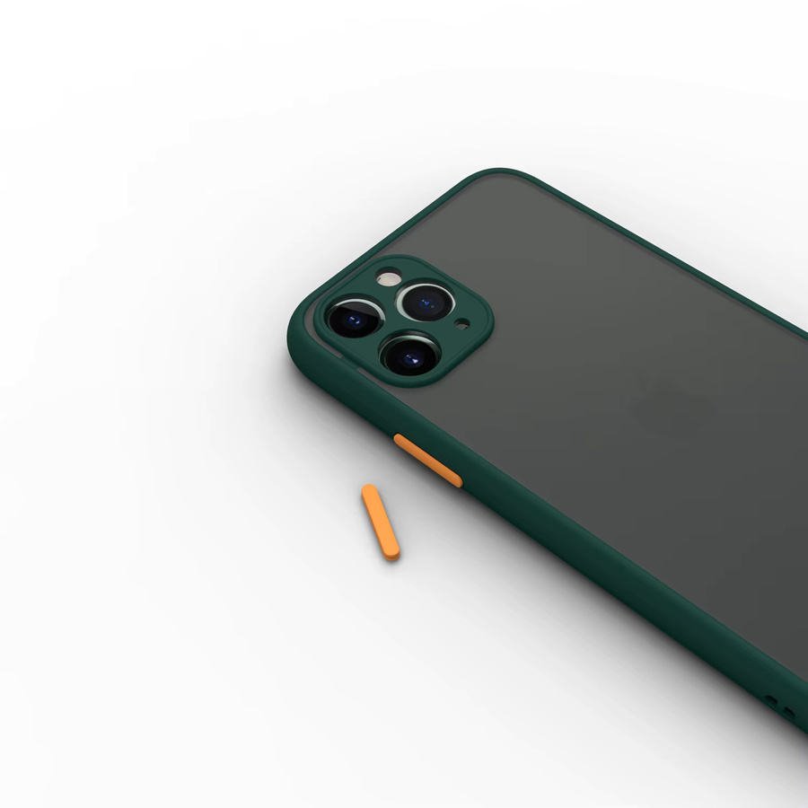 Matte Handyhülle von NYFundas für iPhone 15 Pro Max, 14 Plus, 13 Mini, 12, 11, X, XS, XR, SE in Schwarz und Grün - Bild 3