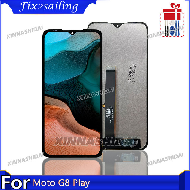 Motorola One Makro Ersatz LCD Display mit Digitizer Montage in Schwarz für Moto G8 Spielen XT2015 6,2 Zoll - Bild 1