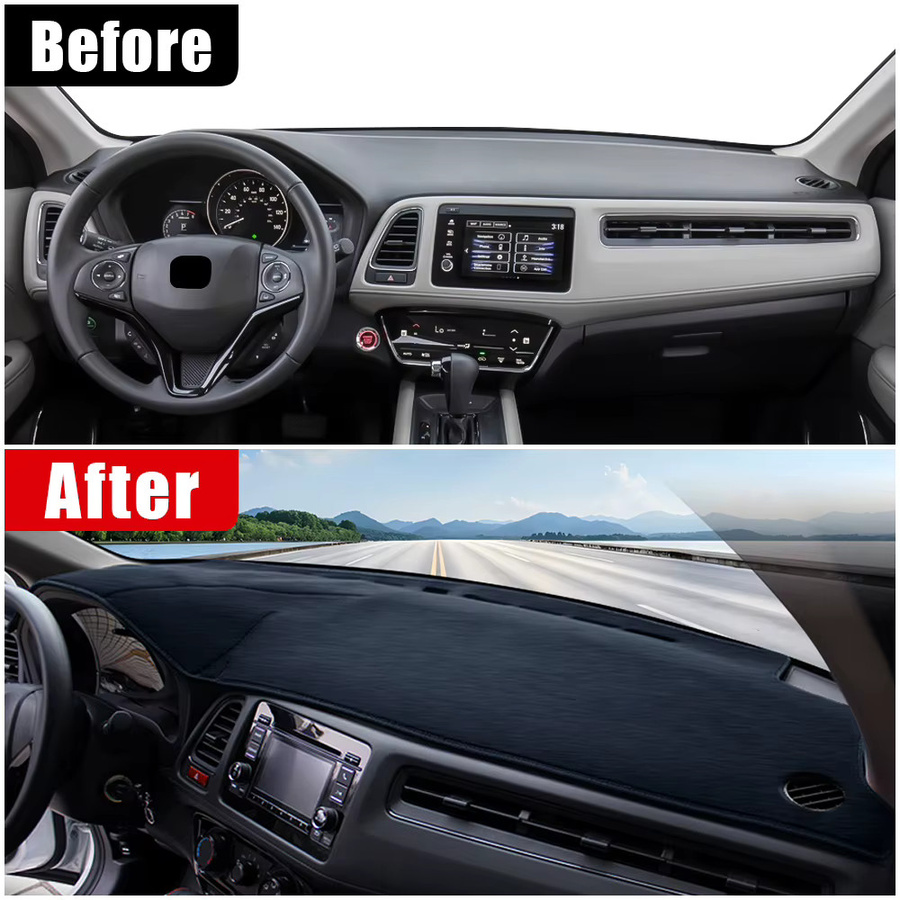 YaLumei Dashboard Sonnenschutz Abdeckung für Honda HR-V, Schwarz - Bild 2