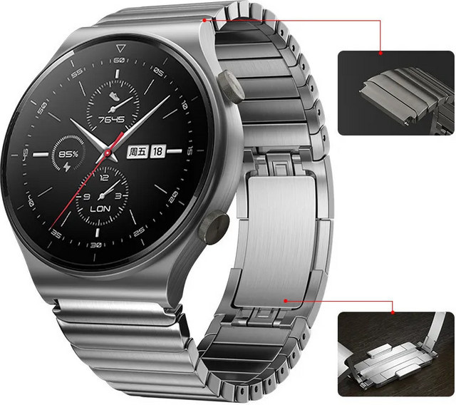jansin Uhrenarmband Edelstahl, Silber, Unisex - Bild 1