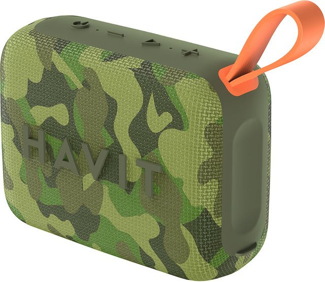 HAVIT Bluetooth Tragbarer Lautsprecher SK874BT, 8W, Wasserdicht, Tarnfarbe/Grün - Bild 1