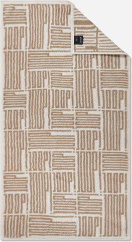 JOOP! BARS ALLOVER Duschtuch aus Baumwolle in Beige, B/B: 80 x 150 cm - Bild 1