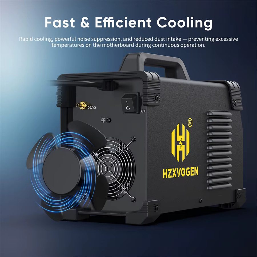 HZXVOGEN HVT250P AC/DC TIG Aluminium-Schweißgerät in Schwarz, 200A Digitales Puls-HF-TIG-Schweißgerät mit MMA ARC und Argon-Funktion, IGBT Inverter-Technologie für Edelstahl inklusive Fußpedal - Bild 4
