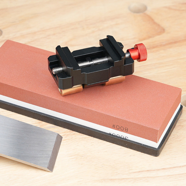 Wnew Rollenschärfer aus Aluminiumlegierung in Schwarz als Honführung und Halterung für Winkelschärfer - Bild 1