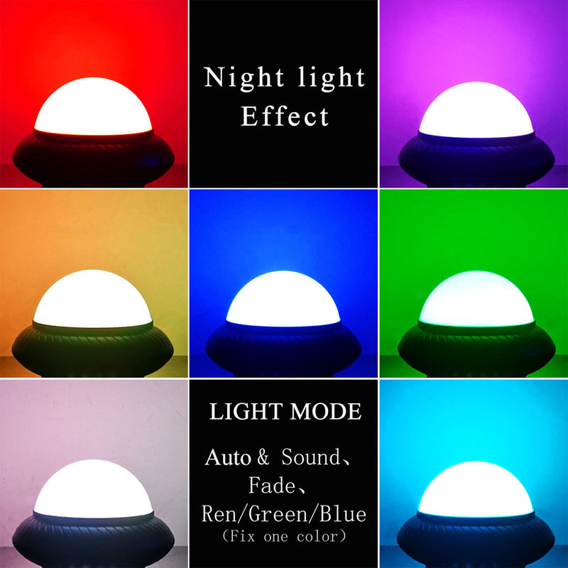 TOMTOP JMS 2-in-1 USB Ambient Night Light und Party Light mit Sound-Pickup, Blau, 2er-Set - Bild 3