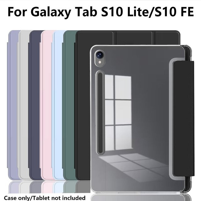 Transparente Schutzhülle für Samsung Galaxy Tab S10 Lite 2025 SM-X400/X406B und S10 FE SM-X520 mit Stifthalter und Auto-Schlaf/Aufwach-Funktion - Bild 1