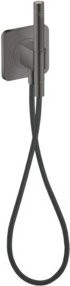 Hansgrohe Axor Citterio SoftSquare Handbrause mit 2 Strahlarten und Schlauchanschluss sowie Brausenhalter in Silber - Bild 1