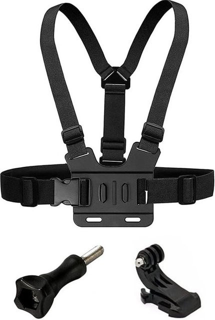 Verstellbare Brusthalterung GoPro Action Camera Brustgurt in Schwarz - Bild 1