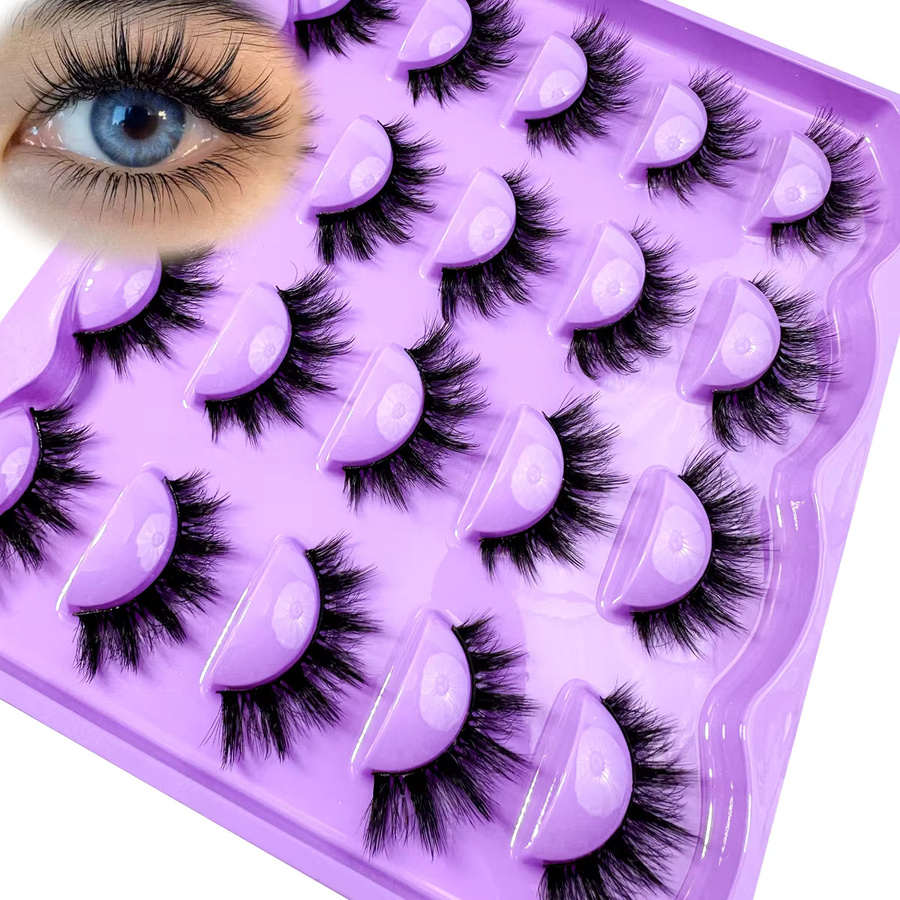 LYBCG Künstliche Wimpern, natürlich, 10 Paar - Bild 2