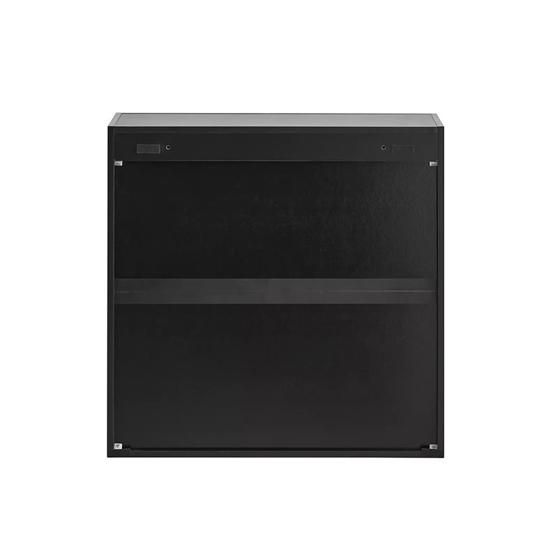 SoBuy Hängeschrank Badezimmerschrank mit verstellbarem Regal in Schwarz, B/T/H: 60 x 30 x 60 cm, FRG231-SCH - Bild 2