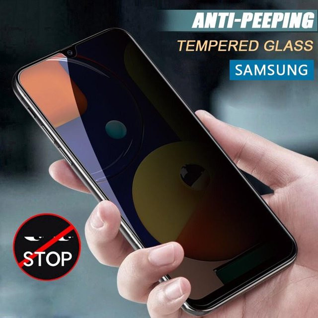 Samsung Sichtschutz Displayschutz aus gehärtetem Glas für verschiedene Modelle wie A13 A14 A24 A34 A54 A33 A53 A52 A73 A23 A32 A07 A17 A27 A37 A57 A16 A26 A36 A56 A15 A25 A35 A55 transparent - Bild 1