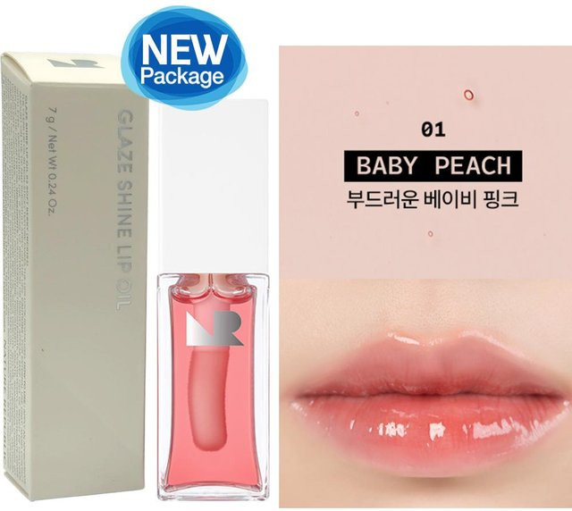 Nature Republic Glaze Shine Lippenöl, Baby Peach, 7g - Bild 1