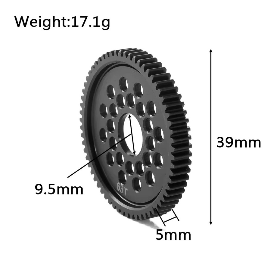 Tamiya Stirnradgetriebe Montagesatz, Metall, für Tamiya TT-02 1/10 RC - Bild 3