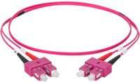 Digitus LWL Patchkabel Duplex OM4 Multimode SC auf SC 50/125 µm lila - Bild 1