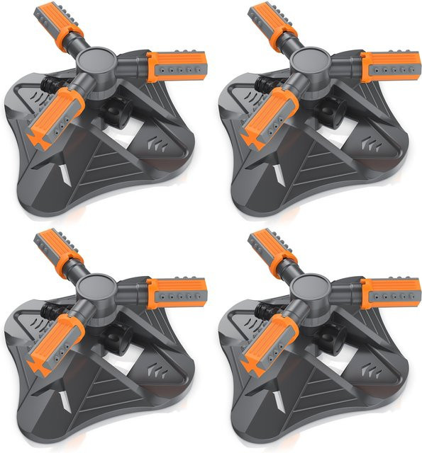Brandson 4er Set Kreisregner Garten Sprinkler mit 360 Grad Rotation und Schnellkupplungsadapter - Bild 1