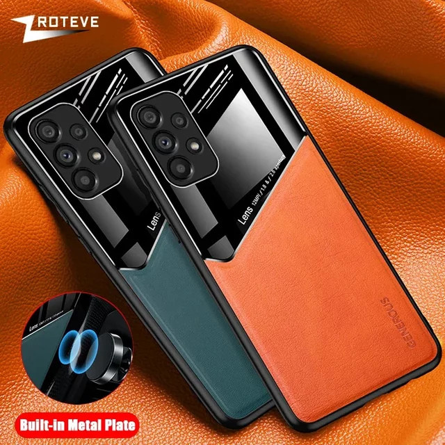 Zroteve Magnetische Leder-Schutzhülle für Samsung Galaxy A53 A73 A72 A52s 5G in Schwarz - Bild 1