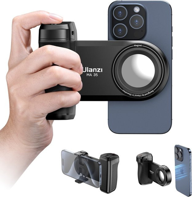 Ulanzi MA35 MagSafe Smartphone-Kamera-Auslösergriff mit Bluetooth in Schwarz - Bild 1