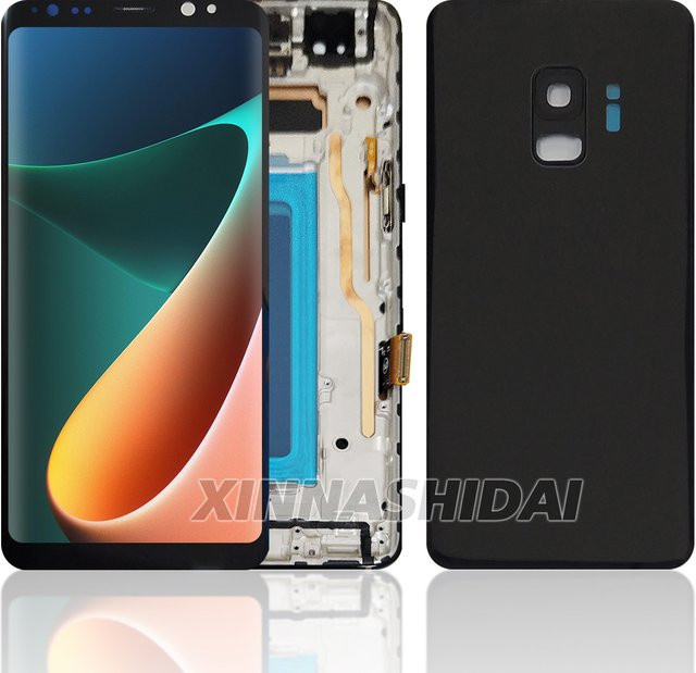 Samsung Galaxy S8 TFT LCD Display mit Rahmen und Touchscreen in Schwarz für G950F G950U Reparatursets - Bild 1