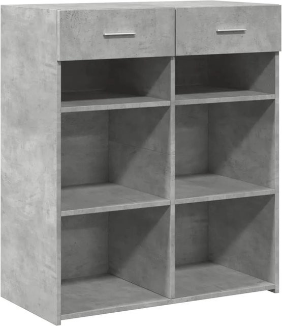 vidaXL Sideboard in Betongrau aus Holzwerkstoff, klassisch und matt, B/T/H: 80 x 42,5 x 93 cm - Bild 1