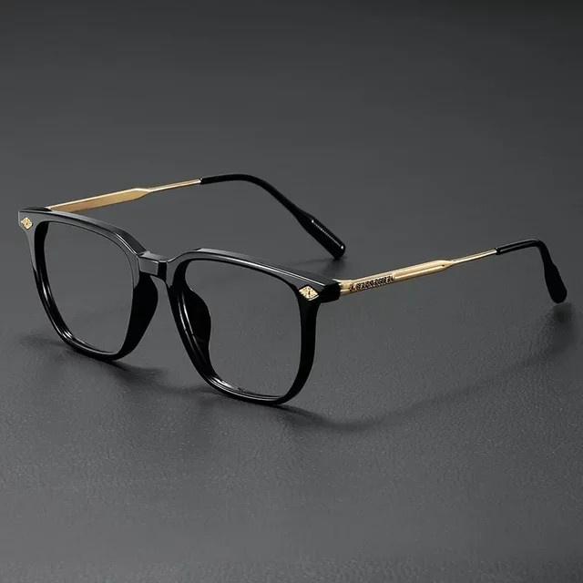 MDOD Korrektionsbrille, quadratisch, Vollrand, Schwarz, Unisex, Blaulichtfilter - Bild 1