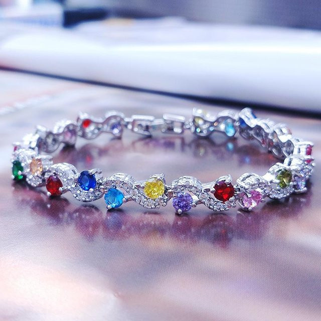 YIRAN Armband, Zirkonia, Weißgold, Damen - Bild 1