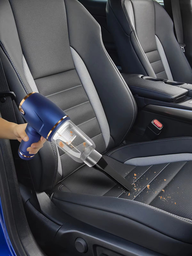 BRIEFNESS 3-in-1 Akku-Staubsauger und elektrischer Staubbläser mit 11000PA Saugkraft und 100000RPM Gebläse für Auto, PC und Tastatur, Schwarz oder Blau - Bild 6