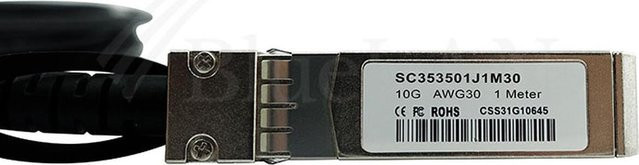 BlueOptics InfiniBand-Kabel SFP-H10GB-CU2M-3C Schwarz, Länge: 2 m - Bild 1