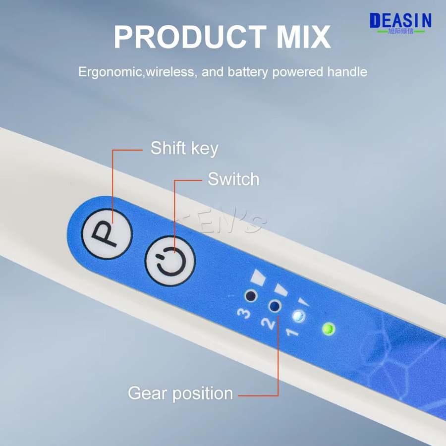 DEASIN Dental Activador Sonic Irrigation Ultraschall-Endo-Aktivator-Kit mit LED und 60 flexiblen Spitzen in Weiß - Bild 2