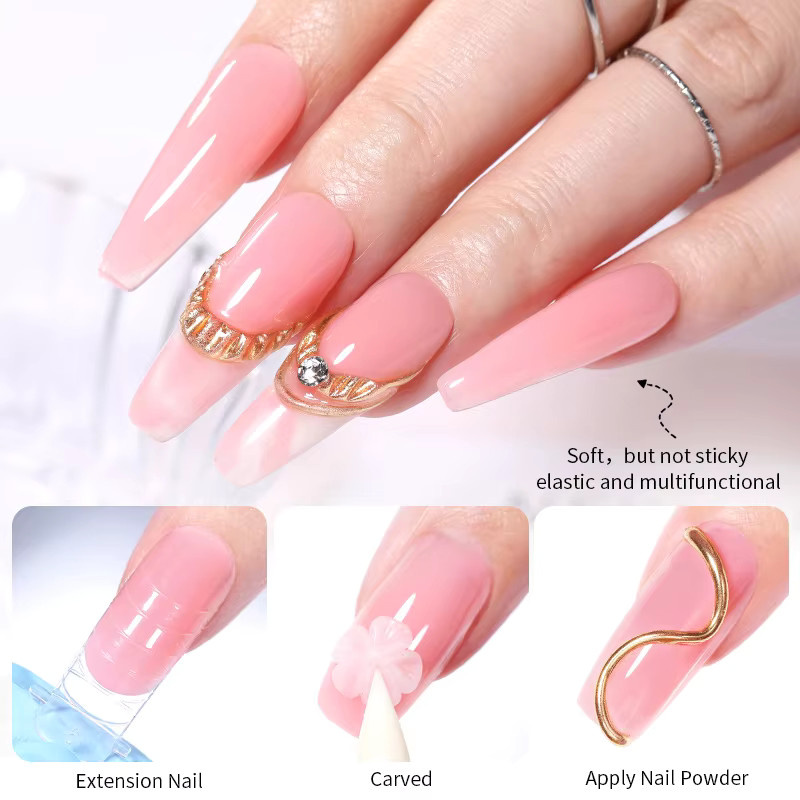 BORN PRETTY Acryl-Nagelgel, Clear, 15 ml, Glänzend, Unisex - Bild 3