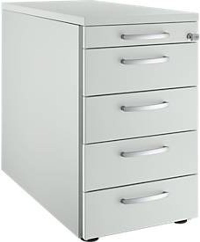 Schäfer Shop Genius Standcontainer 13333 mit Rundgriff, lichtgrau, B: 43,5 cm, H: 71,7 cm - Bild 2