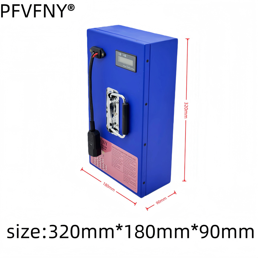 PFVFNY 72V Lithium-Batterie mit BMS-System, 18650 Li-Ion Pack, Blau - Bild 4