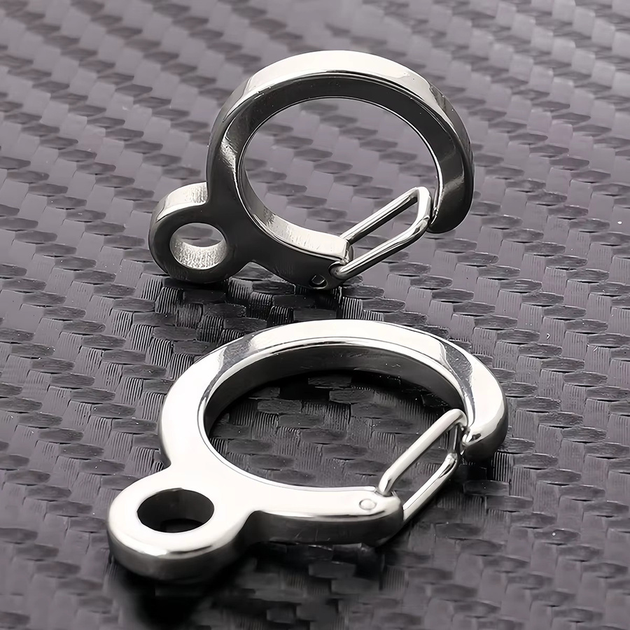 V-REX Schlüsselring Edelstahl, Karabiner, Anhänger - Bild 3