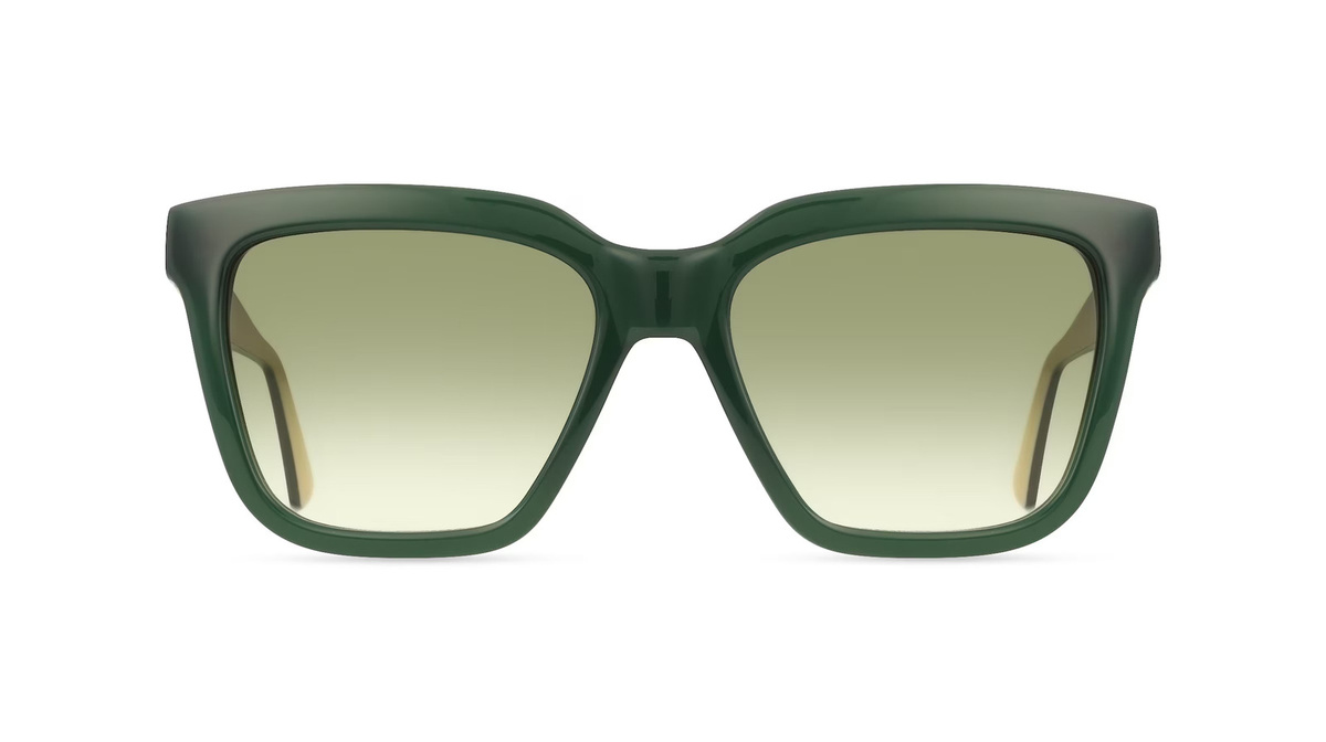 Sandro SA6058 Sonnenbrille, Vollrand, Quadratisch, Acetat, grün, Damen - Bild 1