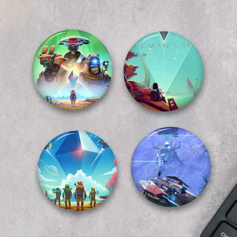 Brosche No Man's Sky Weltraum-Spiel, Anime-Charakter, Unisex - Bild 2