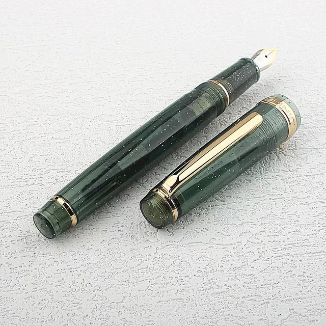 JINHAO 82 Füllfederhalter in transparentem Design mit blauer Tinte und EF/F/M Feder für Büro und Schule - Bild 1