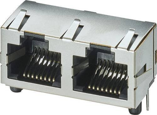 Phoenix Contact Leiterplattensteckverbinder Ethernet/LAN in Silber, 8 Polzahl - Bild 1