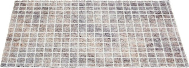 Schöner Wohnen Fußmatte Orlando Karo Beige B: 50 cm, T: 70 cm - Bild 1
