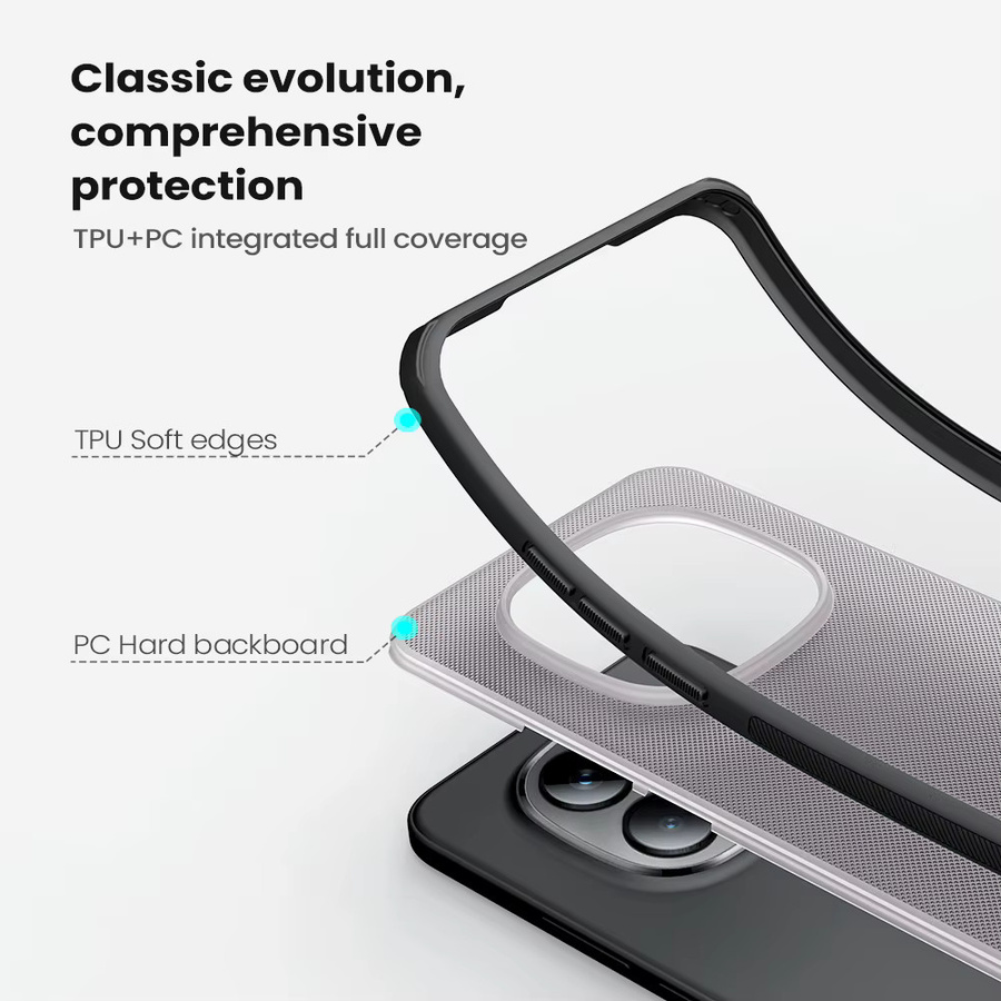Nillkin Super Frosted Shield Pro Handyhülle für Redmi Note 15 Pro Plus 5G und Redmi Note 15 Pro 5G in Schwarz, stoßfeste Rückabdeckung mit Anti-Fingerabdruck-Funktion - Bild 3