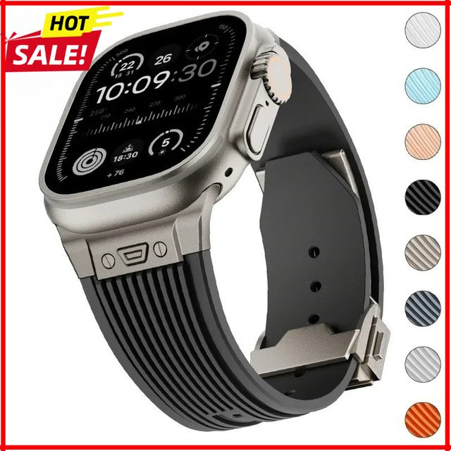 FancyWrist Uhrenarmband Silikon, Schwarz, Unisex - Bild 1