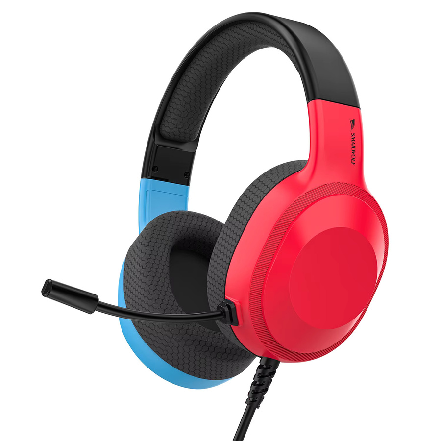 SMAILWOLF AK5 E-Sport Gaming Headset mit Mikrofon, kabelgebunden, Farbe: Weiß, kompatibel mit PC und Nintendo Switch - Bild 3