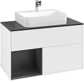 V&B Waschtischunterschrank Finion 100, Wandmontage, Weiß Lackiert - Bild 1