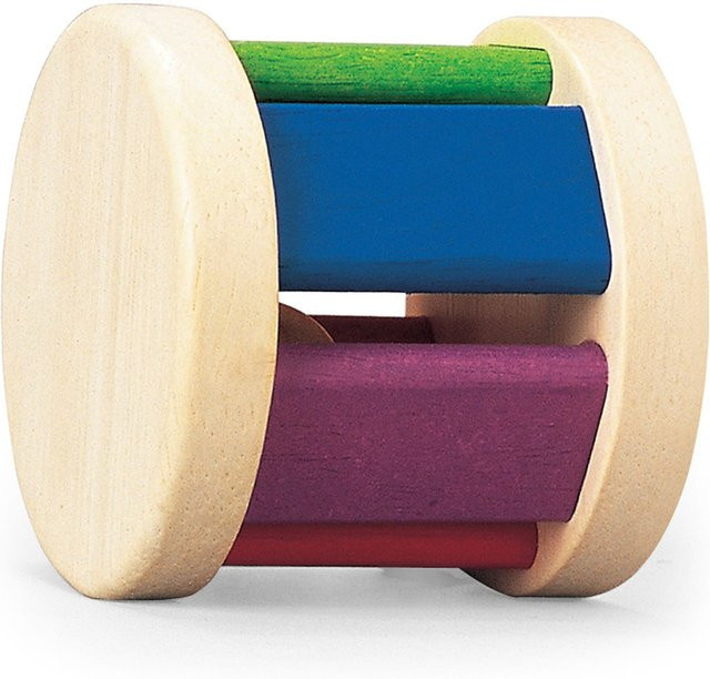 Plantoys Krabbelspielzeug Walze, bunt, Holz, ab 0 Jahre - Bild 1