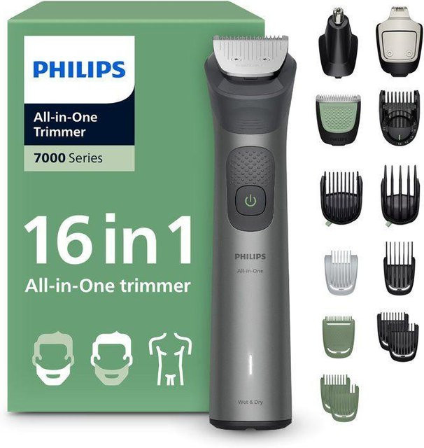 Philips Multifunktions-Haarschneider Serie 7000, 16-in-1, Unisex, Grau - Bild 1